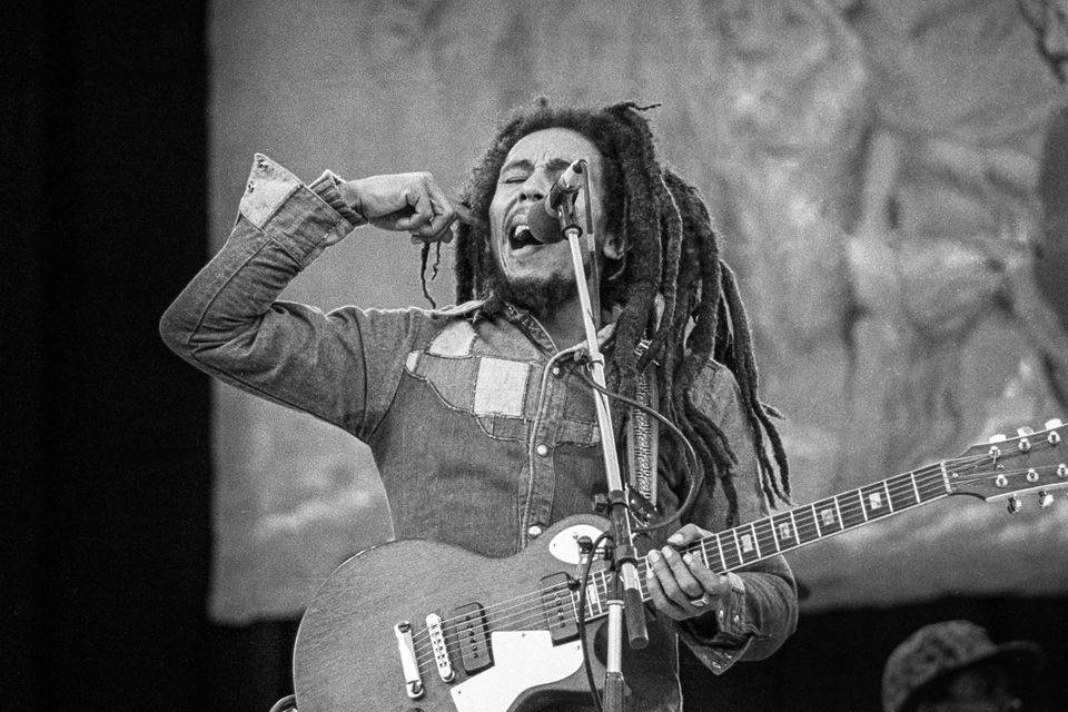 Bob Marley at Dalymount Park in 1980. Photo: Eddie Mallin